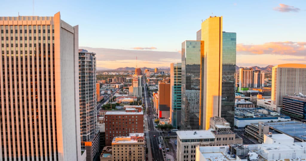 Downtown Phoenix Skyline Landscape